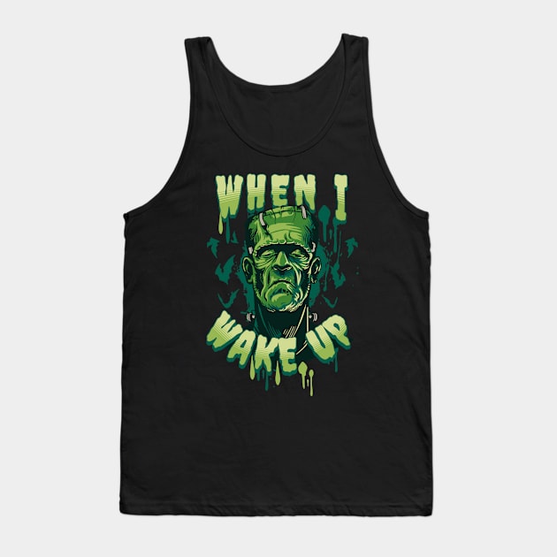 Frankenstein Wake Up Tank Top by RockReflections